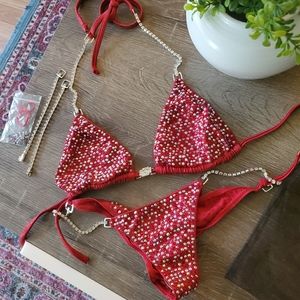 Like New Ingrid Romero Competiton Red Bikini (S)